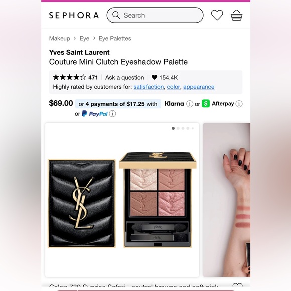 Yves Saint Laurent Couture Mini Clutch Eyeshadow Palette - Picture 7 of 9